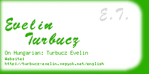 evelin turbucz business card